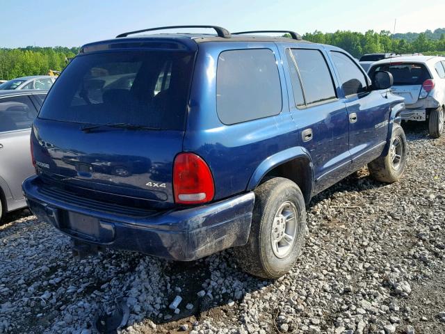 1B4HS28Z0XF682507 - 1999 DODGE DURANGO BLUE photo 4