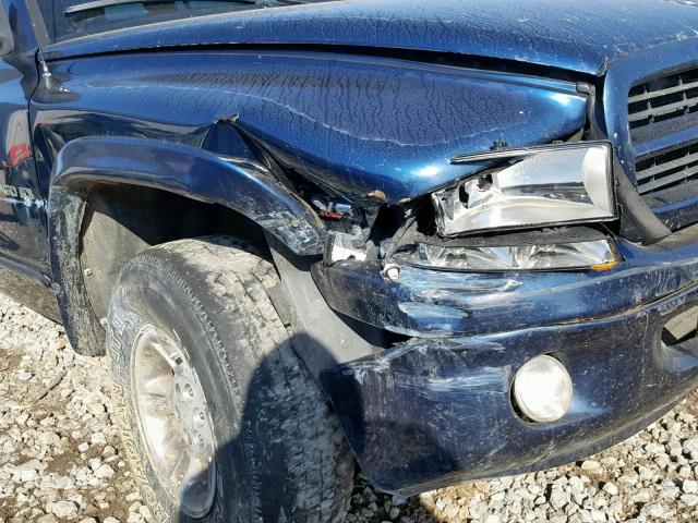 1B4HS28Z0XF682507 - 1999 DODGE DURANGO BLUE photo 9