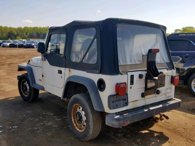 1J4FY29P5VP409747 - 1997 JEEP WRANGLER / WHITE photo 3