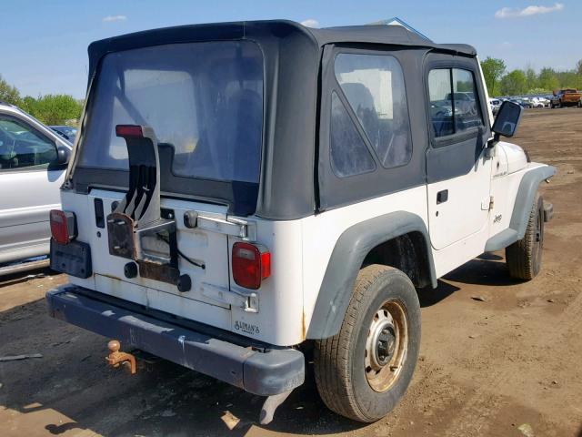 1J4FY29P5VP409747 - 1997 JEEP WRANGLER / WHITE photo 4