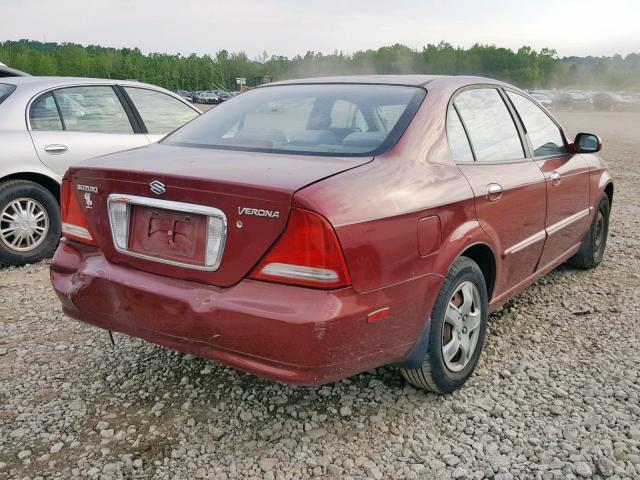 KL5VJ56L65B174111 - 2005 SUZUKI VERONA S RED photo 4