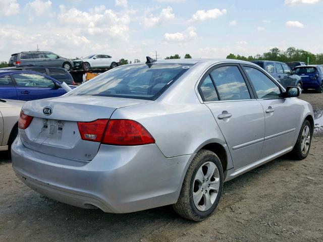 KNAGE228795358949 - 2009 KIA OPTIMA SILVER photo 4