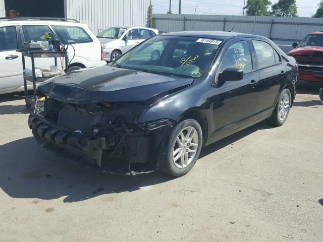 3FAHP0GA1AR245054 - 2010 FORD FUSION S BLACK photo 2