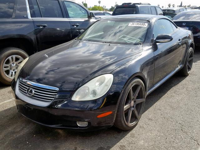 JTHFN48YX20006418 - 2002 LEXUS SC 430 BLACK photo 2