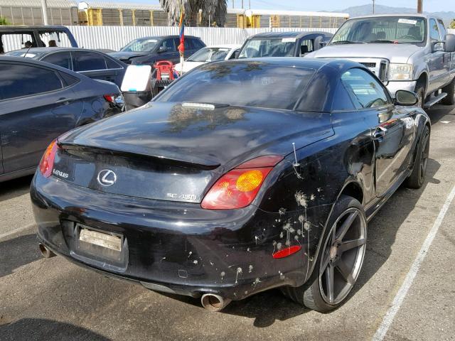 JTHFN48YX20006418 - 2002 LEXUS SC 430 BLACK photo 4