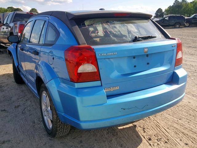 1B3HB48B78D622000 - 2008 DODGE CALIBER SX BLUE photo 3