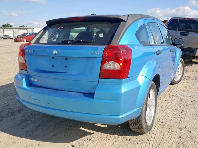 1B3HB48B78D622000 - 2008 DODGE CALIBER SX BLUE photo 4