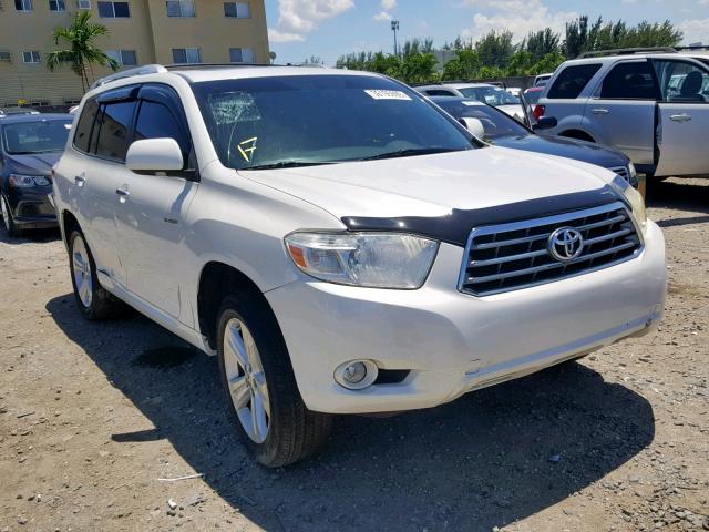 JTEES42A292132624 - 2009 TOYOTA HIGHLANDER WHITE photo 1