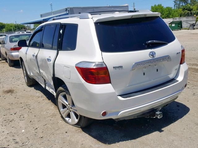 JTEES42A292132624 - 2009 TOYOTA HIGHLANDER WHITE photo 3