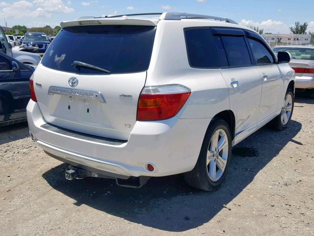 JTEES42A292132624 - 2009 TOYOTA HIGHLANDER WHITE photo 4