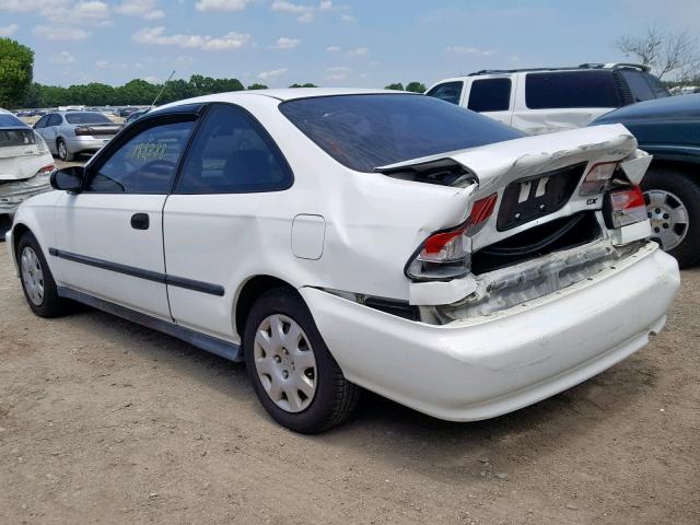 1HGEJ6229XL028748 - 1999 HONDA CIVIC DX WHITE photo 3