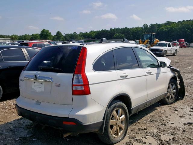 JHLRE38777C076922 - 2007 HONDA CR-V EXL WHITE photo 4