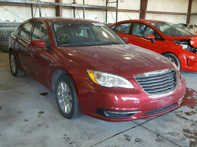 1C3CCBAB2EN206919 - 2014 CHRYSLER 200 LX RED photo 1