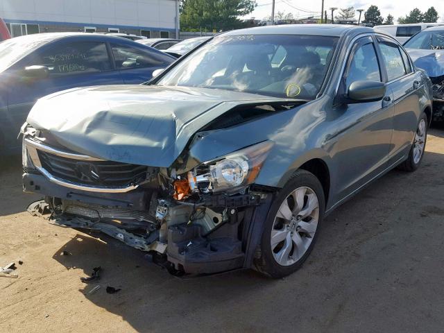 1HGCP26859A117941 - 2009 HONDA ACCORD EXL GREEN photo 2