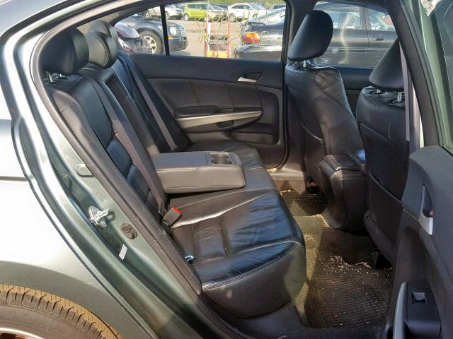 1HGCP26859A117941 - 2009 HONDA ACCORD EXL GREEN photo 6