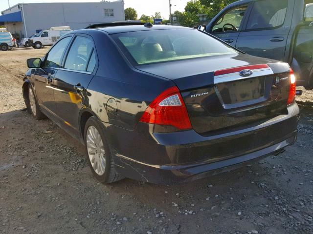 3FADP0L36CR243101 - 2012 FORD FUSION HYB BLACK photo 3