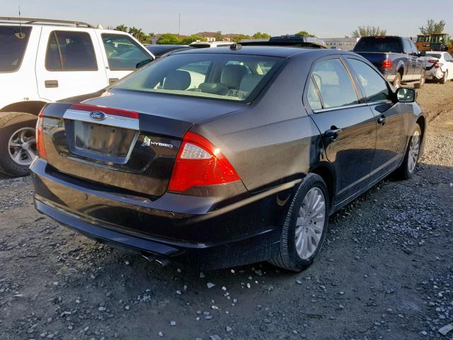 3FADP0L36CR243101 - 2012 FORD FUSION HYB BLACK photo 4