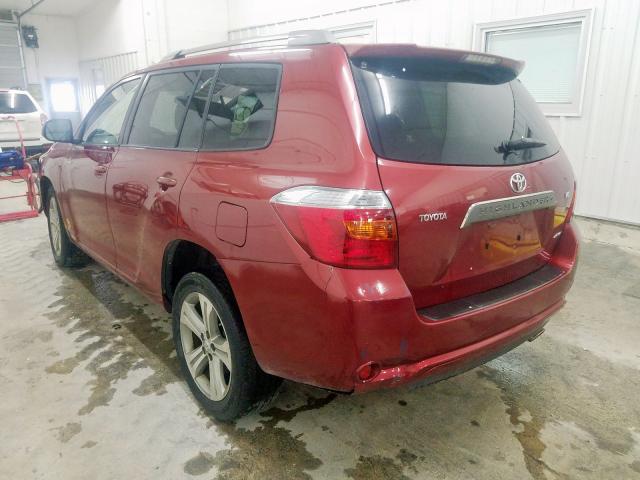 JTEES43A782002318 - 2008 TOYOTA HIGHLANDER SPORT  photo 3