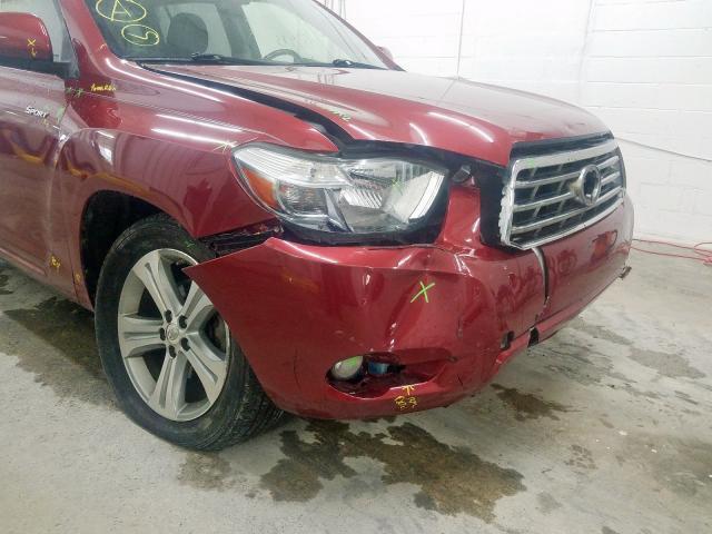 JTEES43A782002318 - 2008 TOYOTA HIGHLANDER SPORT  photo 9