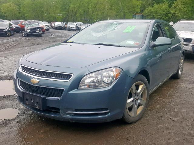 1G1ZH57B59F124661 - 2009 CHEVROLET MALIBU 1LT GREEN photo 2