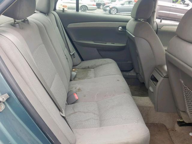 1G1ZH57B59F124661 - 2009 CHEVROLET MALIBU 1LT GREEN photo 6