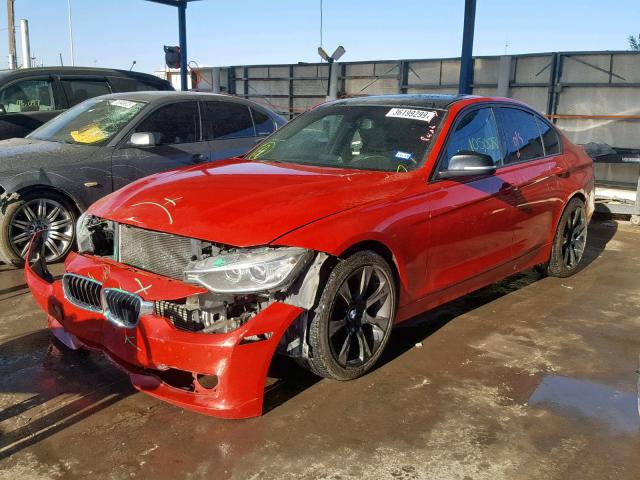 WBA3A5C54DF358992 - 2013 BMW 328 I RED photo 2