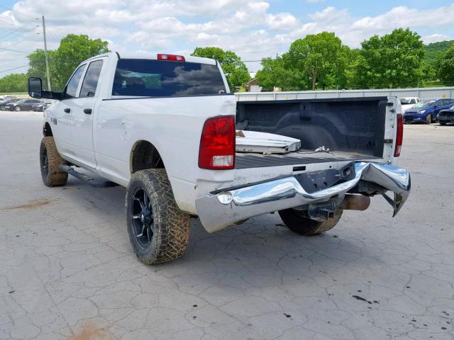 3D7UT2CL7AG145663 - 2010 DODGE RAM 2500 WHITE photo 3