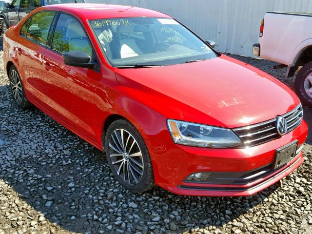 3VWB17AJ3GM303459 - 2016 VOLKSWAGEN JETTA SPOR RED photo 1