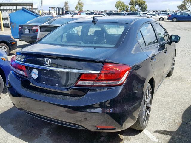 2HGFB2F99FH517177 - 2015 HONDA CIVIC EXL 黑色 照片 4