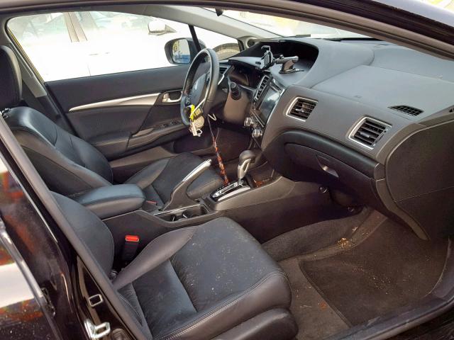 2HGFB2F99FH517177 - 2015 HONDA CIVIC EXL 黑色 照片 5