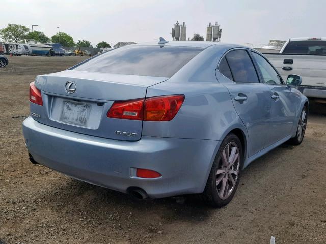 JTHBK262372031277 - 2007 LEXUS IS 250 BLUE photo 4