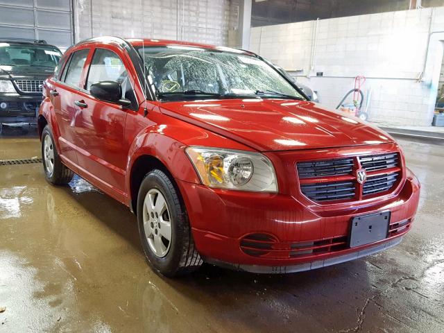 1B3HB28B08D577003 - 2008 DODGE CALIBER BURGUNDY photo 1