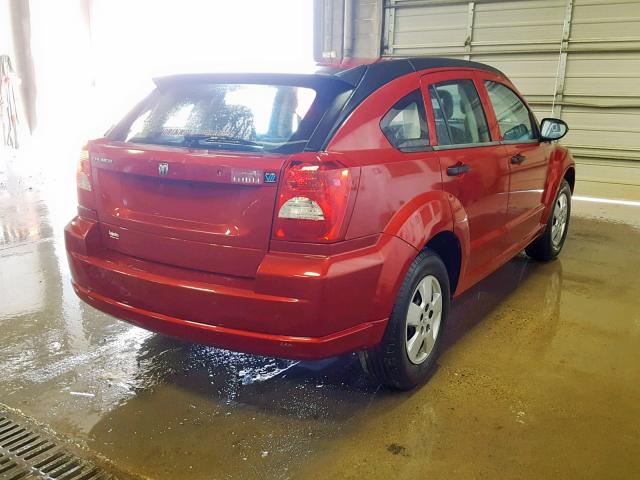 1B3HB28B08D577003 - 2008 DODGE CALIBER BURGUNDY photo 4