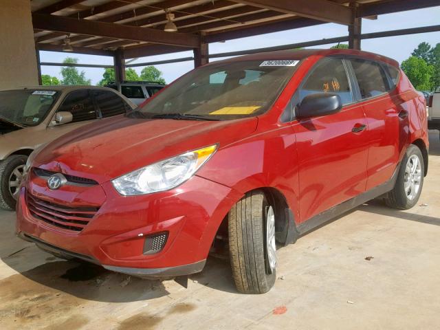 KM8JT3AB0CU425482 - 2012 HYUNDAI TUCSON GL RED photo 2