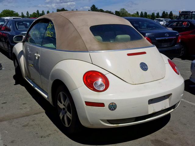 3VWRF31Y26M303828 - 2006 VOLKSWAGEN NEW BEETLE Bej foto 3