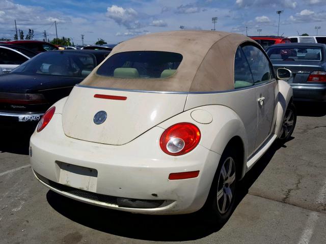 3VWRF31Y26M303828 - 2006 VOLKSWAGEN NEW BEETLE Bej foto 4