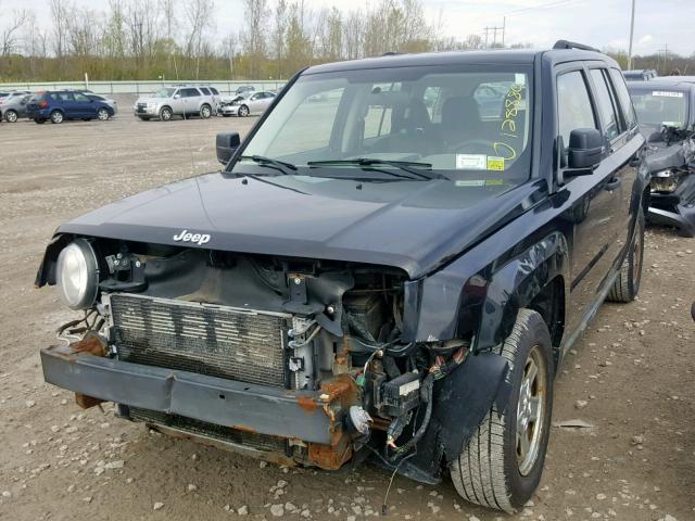 1J8FT28048D637214 - 2008 JEEP PATRIOT SP BLACK photo 2