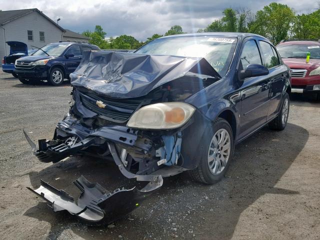 1G1AT58H297202967 - 2009 CHEVROLET COBALT LT BLUE photo 2