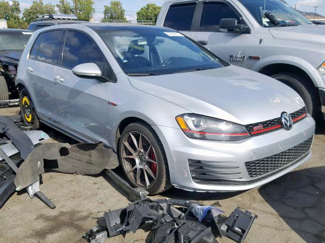 3VW547AU3HM044066 - 2017 VOLKSWAGEN GTI SPORT SILVER photo 1