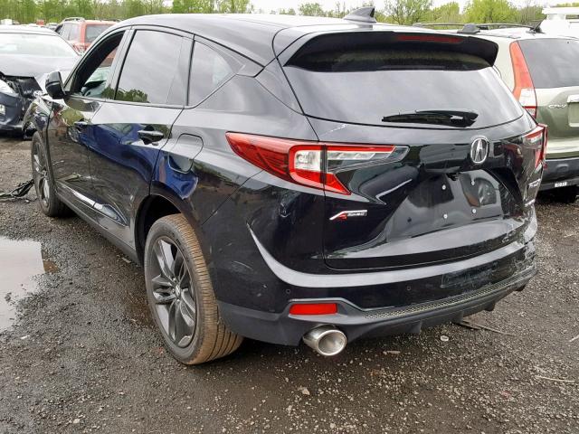 5J8TC2H63KL016219 - 2019 ACURA RDX BLACK photo 3