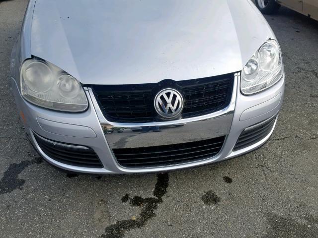 3VWEF71K57M184868 - 2007 VOLKSWAGEN JETTA WOLF SILVER photo 9