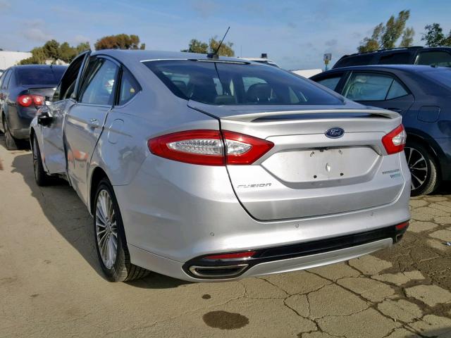 3FA6P0K92GR157952 - 2016 FORD FUSION TIT SILVER photo 3