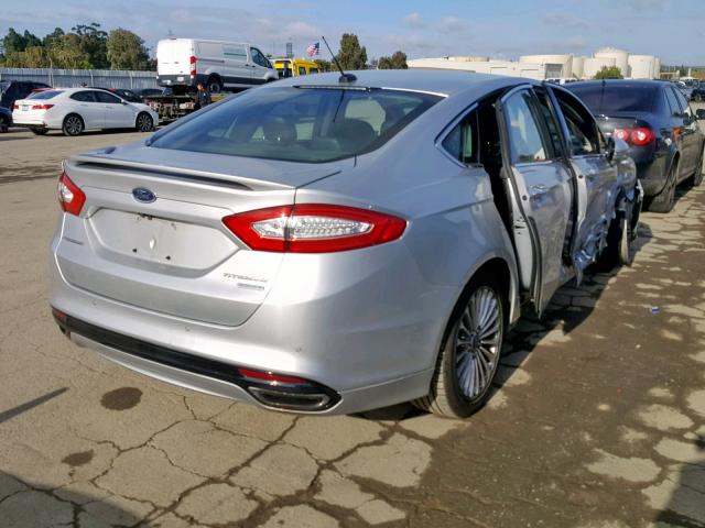 3FA6P0K92GR157952 - 2016 FORD FUSION TIT SILVER photo 4