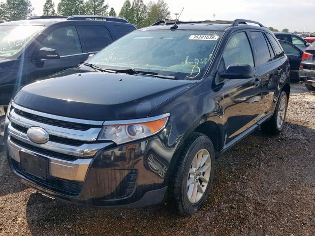 2FMDK3GC2DBB37261 - 2013 FORD EDGE SE BLACK photo 2