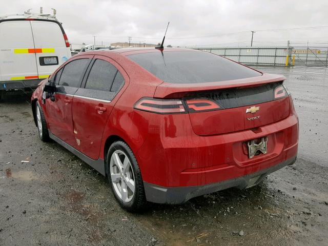 1G1RB6E44DU106295 - 2013 CHEVROLET VOLT RED photo 3