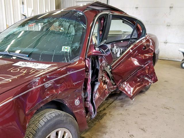 1G4HP54K15U190815 - 2005 BUICK LESABRE CU MAROON photo 10