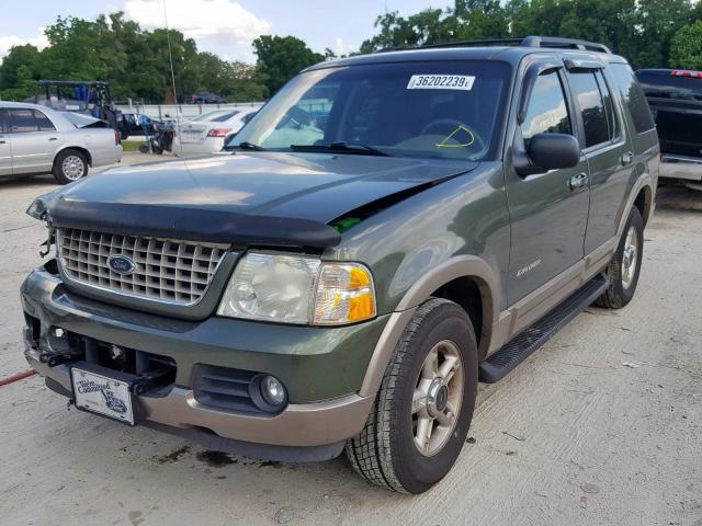 1FMDU74E52UB55915 - 2002 FORD EXPLORER E GREEN photo 2