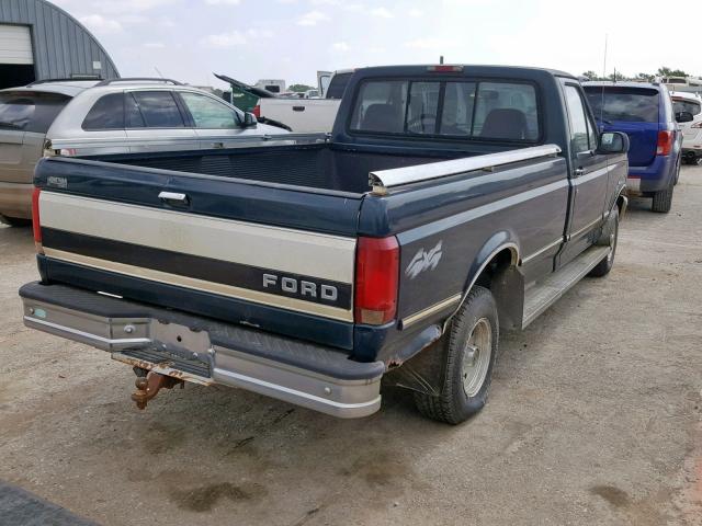 1FTEF14N3SLA95266 - 1995 FORD F150 TEAL photo 4