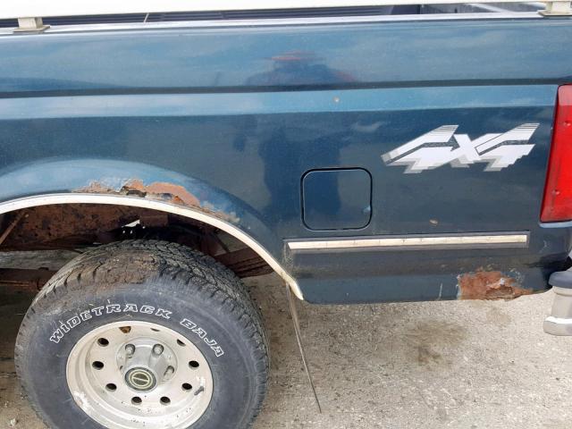 1FTEF14N3SLA95266 - 1995 FORD F150 TEAL photo 9