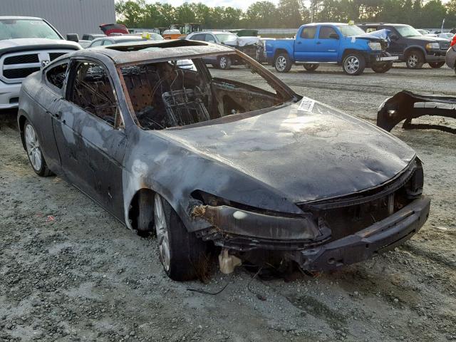 1HGCS22898A005260 - 2008 HONDA ACCORD EXL BLACK photo 1